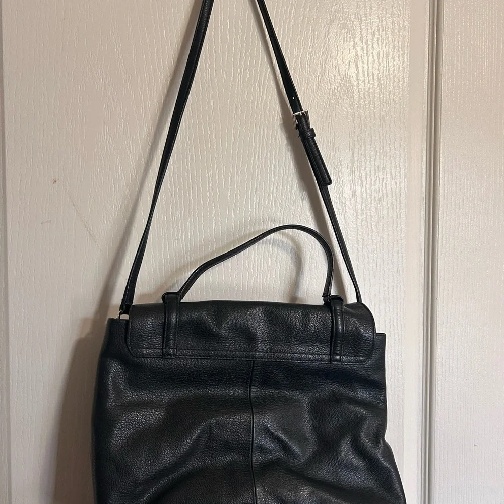 Kate Spade New York Bailey Street Bruna leather satchel in black - Picture 2 of 5